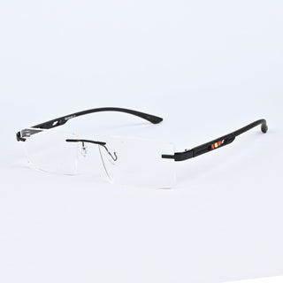 EyeJack Infinite Black Rimless Eyeglasses for Men & Women (BG98106GE1147-C1)