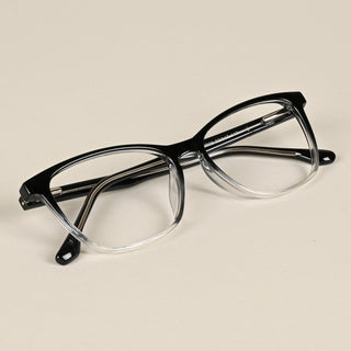 EyeJack Quantum Black & Clear Full Rim Wayfarer Eyeglasses for Men & Women (SE99609GE581-C1)