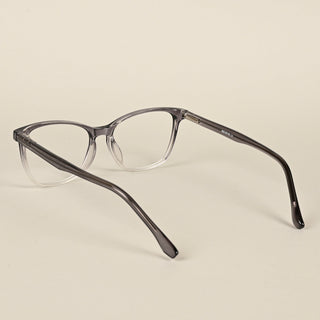 EyeJack Quantum Grey & Clear Full Rim Wayfarer Eyeglasses for Men & Women (SE99609GE577-C4)