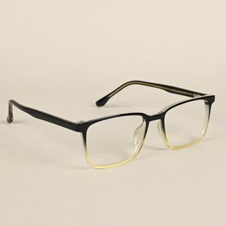 EyeJack Quantum Black & Green Full Rim Rectangle Eyeglasses for Men & Women (SE99604GE543-C2)