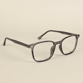 EyeJack Quantum Grey Full Rim Wayfarer Eyeglasses for Men & Women (SE99606GE559-C6)