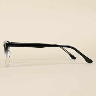 EyeJack Quantum Black & Clear Full Rim Wayfarer Eyeglasses for Men & Women (SE99606GE560-C1)