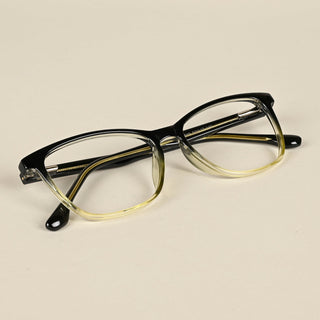 EyeJack Quantum Black & Green Full Rim Wayfarer Eyeglasses for Men & Women (SE99609GE578-C7)