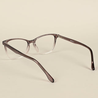 EyeJack Quantum Brown & Clear Full Rim Wayfarer Eyeglasses for Men & Women (SE99609GE579-C5)