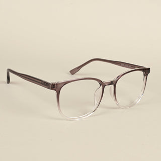 EyeJack Quantum Brown & Clear Full Rim Round Eyeglasses for Men & Women (SE99608GE572-C4)