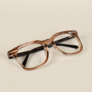 EyeJack Flare Brown & Clear Round Eyeglasses for Men & Women (XY31020GE1631-C8)