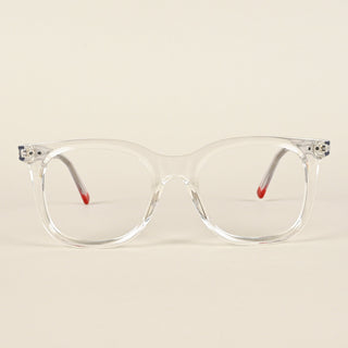 EyeJack Flare Transparent Round Eyeglasses for Men & Women (XY31020GE1636-C13)