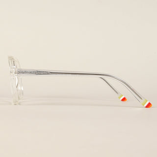 EyeJack Flare Transparent Square Eyeglasses for Men & Women (XY31017GE1597-C13)