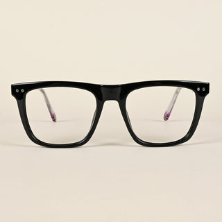 EyeJack Flare Black Square Eyeglasses for Men & Women (XY31016GE1574-C3)