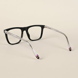 EyeJack Flare Black Square Eyeglasses for Men & Women (XY31016GE1574-C3)