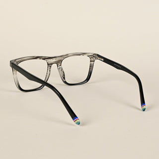 EyeJack Flare Black & Grey Square Eyeglasses for Men & Women (XY31016GE1576-C5)