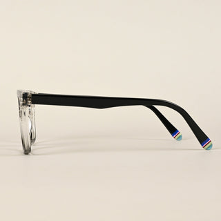 EyeJack Flare Black & Grey Square Eyeglasses for Men & Women (XY31016GE1576-C5)