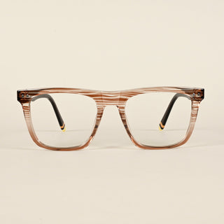 EyeJack Flare Brown & Clear Square Eyeglasses for Men & Women (XY31016GE1579-C8)