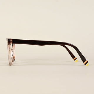 EyeJack Flare Brown & Clear Square Eyeglasses for Men & Women (XY31016GE1579-C8)