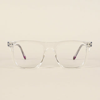 EyeJack Flare Transparent Square Eyeglasses for Men & Women (XY31016GE1584-C13)