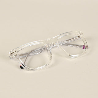 EyeJack Flare Transparent Square Eyeglasses for Men & Women (XY31016GE1584-C13)