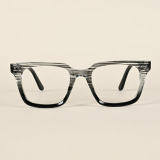 EyeJack Flare Black & Grey Square Eyeglasses for Men & Women (XY31019GE1615-C5)