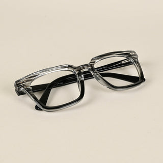 EyeJack Flare Black & Grey Square Eyeglasses for Men & Women (XY31019GE1615-C5)