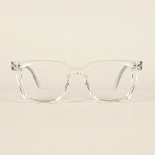 EyeJack Flare Transparent Square Eyeglasses for Men & Women (XY31019GE1623-C13)