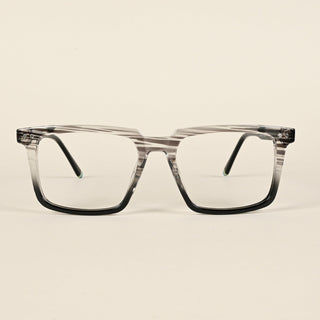 EyeJack Flare Black & Grey Square Eyeglasses for Men & Women (XY31018GE1602-C5)