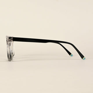 EyeJack Flare Black & Grey Square Eyeglasses for Men & Women (XY31018GE1602-C5)