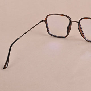 EyeJack Nebula Demi Brown Full Rim Wayfarer Eyeglasses for Men & Women (TG8001GE604-C16)