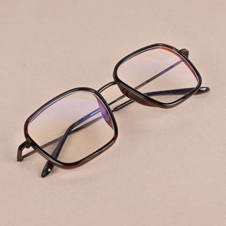 EyeJack Nebula Demi Brown Full Rim Wayfarer Eyeglasses for Men & Women (TG8001GE604-C16)