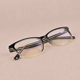 EyeJack Quantum Black & Green Full Rim Wayfarer Eyeglasses for Men & Women (SE99610GE585-C7)