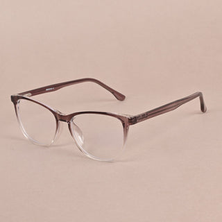 EyeJack Quantum Brown & Clear Full Rim Wayfarer Eyeglasses for Men & Women (SE99610GE586-C5)