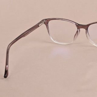 EyeJack Quantum Brown & Clear Full Rim Wayfarer Eyeglasses for Men & Women (SE99610GE586-C5)