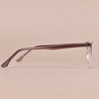 EyeJack Quantum Brown & Clear Full Rim Wayfarer Eyeglasses for Men & Women (SE99610GE586-C5)