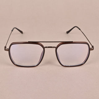 EyeJack Nebula Shine Brown Full Rim Wayfarer Eyeglasses for Men & Women (TG8002GE611-C6)