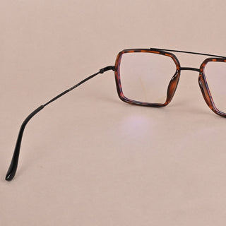 EyeJack Nebula Demi Brown Full Rim Wayfarer Eyeglasses for Men & Women (TG8006GE682-C9)