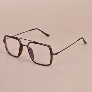 EyeJack Nebula Shine Brown Full Rim Wayfarer Eyeglasses for Men & Women (TG8006GE679-C6)