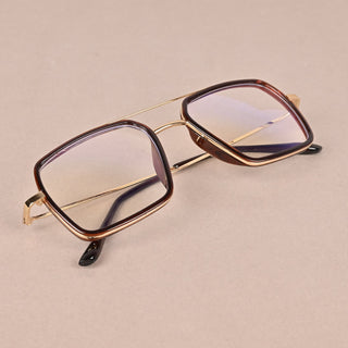 EyeJack Nebula Brown Full Rim Wayfarer Eyeglasses for Men & Women (TG8006GE678-C5)