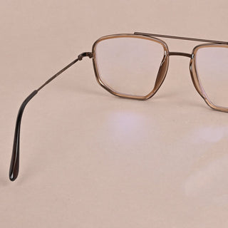 EyeJack Nebula Light Brown Full Rim Wayfarer Eyeglasses for Men & Women (TG8004GE643-C4)