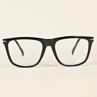 EyeJack Insight Shine Black Square Eyeglasses for Men & Women (EJ85207GE1351-C1)