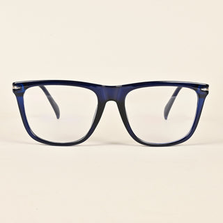 EyeJack Insight Royal Blue Square Eyeglasses for Men & Women (EJ85207GE1356-C7)