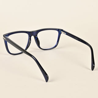 EyeJack Insight Royal Blue Square Eyeglasses for Men & Women (EJ85207GE1356-C7)