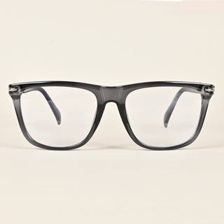 EyeJack Insight Grey Square Eyeglasses for Men & Women (EJ85207GE1357-C6)