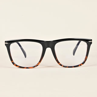 EyeJack Insight Black & Demi Brown Square Eyeglasses for Men & Women (EJ85207GE1358-C2)