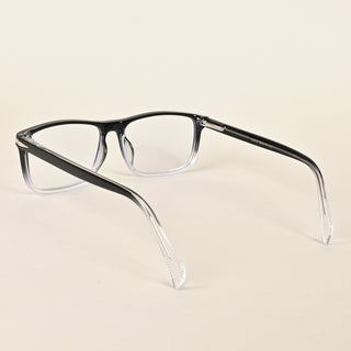 EyeJack Insight Black & Transparent Rectangle Eyeglasses for Men & Women (EJ85208GE1363-C3)