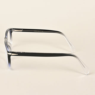 EyeJack Insight Black & Transparent Rectangle Eyeglasses for Men & Women (EJ85208GE1363-C3)