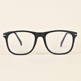 EyeJack Insight Matte Black Square Eyeglasses for Men & Women (EJ85205GE1334-C4)