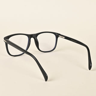 EyeJack Insight Matte Black Square Eyeglasses for Men & Women (EJ85205GE1334-C4)