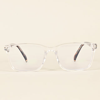 EyeJack Insight Transparent Rectangle Eyeglasses for Men & Women (EJ85206GE1346-C8)