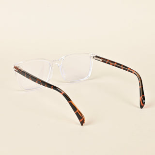 EyeJack Insight Transparent Rectangle Eyeglasses for Men & Women (EJ85206GE1346-C8)