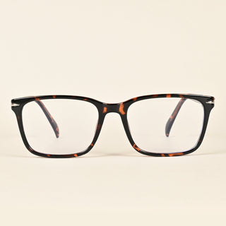 EyeJack Insight Demi Brown Rectangle Eyeglasses for Men & Women (EJ85206GE1350-C5)