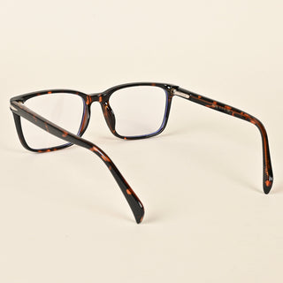 EyeJack Insight Demi Brown Rectangle Eyeglasses for Men & Women (EJ85206GE1350-C5)