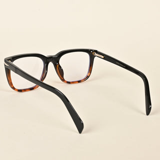 EyeJack Insight Black & Demi Brown Square Eyeglasses for Men & Women (EJ85209GE1376-C9)